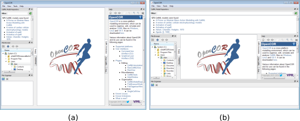 OpenCOR application